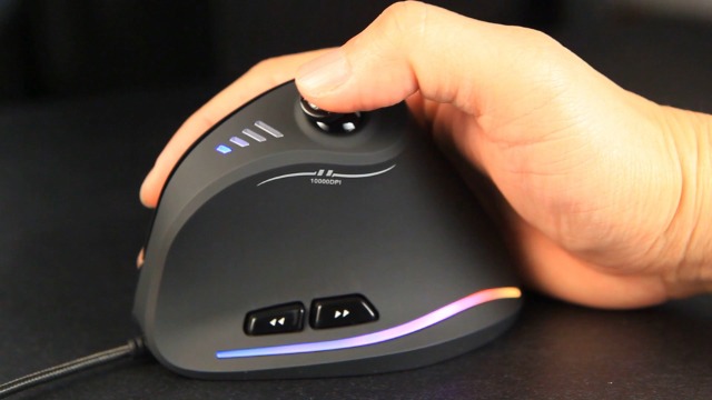 zelotes Wired Gaming Mouse with Joystick,10000DPI,11 Programmable