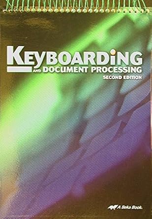 Keyboarding and Document Processing, Second Edition, Product Code ...