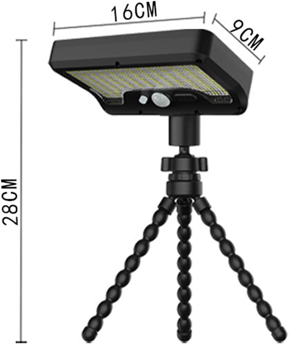 Double Charging Solar and USB Rechargeable Outdoor Lamp 92 LED Globes Remote Trichromatic Motion Transducer for Yard Patio Coverage Solar Gardenlamp