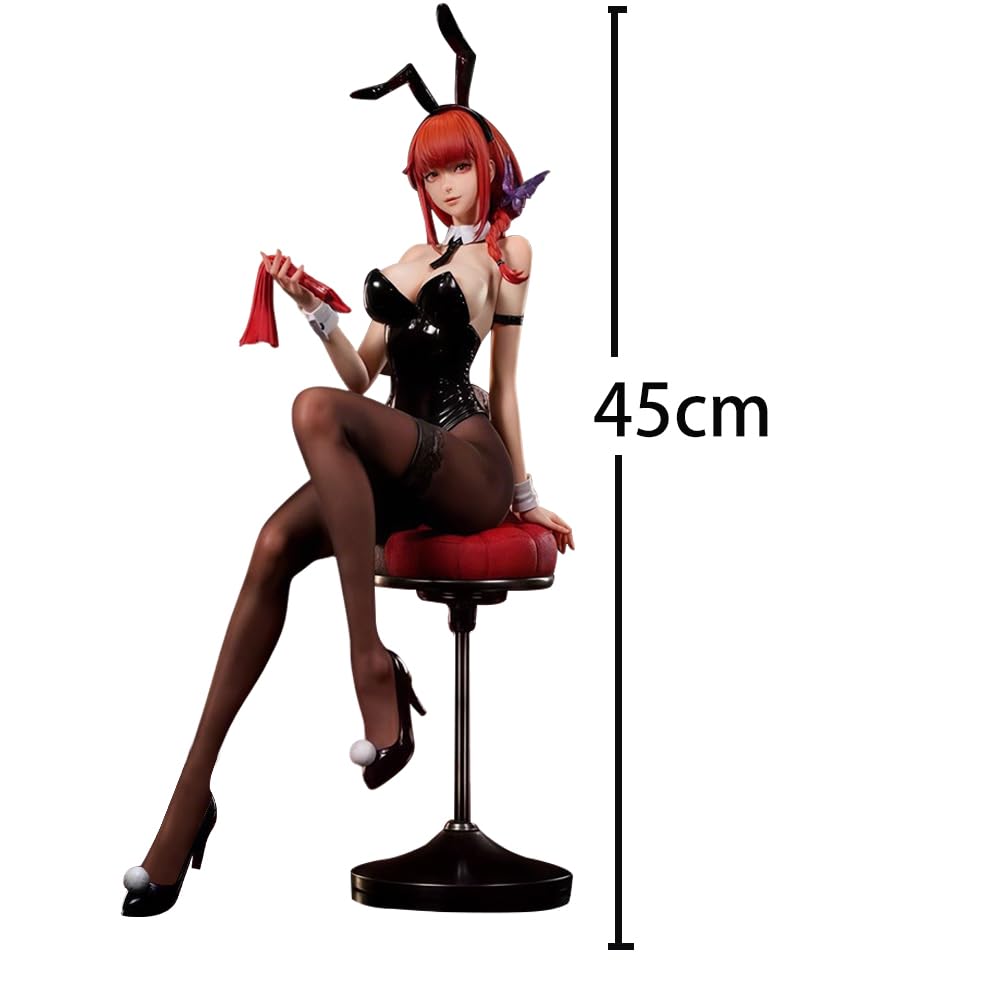 Makima figurka 45cm Anime Bunny Girl figurki 1/4 kreskówkowy model figurka akcji PVC statuetka dekoracja biurka, przedmioty kolekcjonerskie prezenty dla fanów
