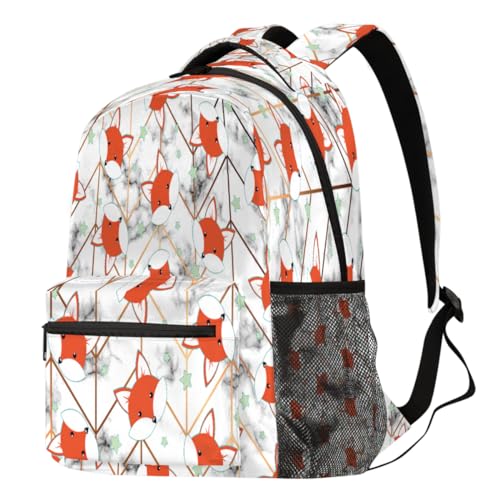 Sac à dos pour ordinateur portable Fox marbré contre le désordre