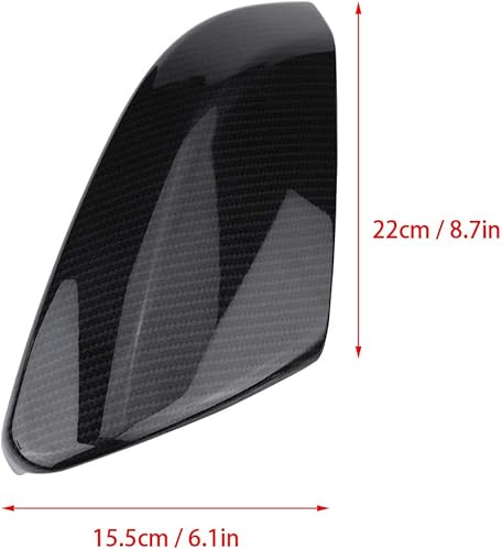 Miniatura 3 de Cubierta de espejo para Honda Civic 2018, tapa de espejo de carbono para Honda Civic Hatchback, tapas de espejo de fibra de carbono, 2 tapas de