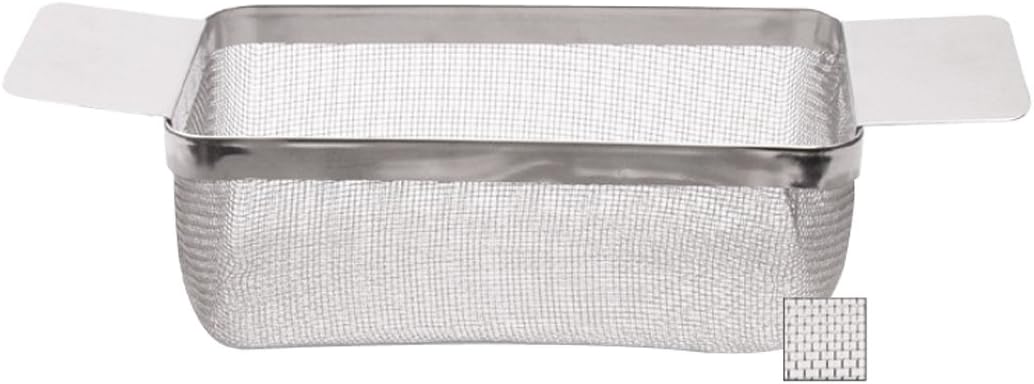 8 x 4 x 3-1/2 Stainless Steel Fine Mesh Rectangular Cleaning Basket Clean Metal Jewelry