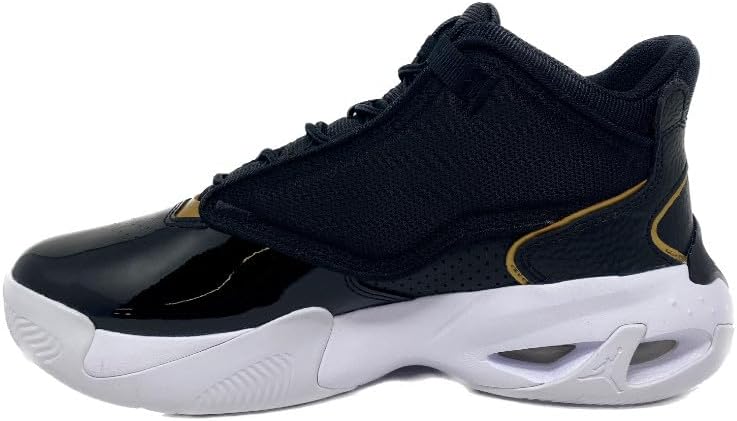 Men's Jordan Max Aura 4, Black/Metallic Gold-White, 11 M US