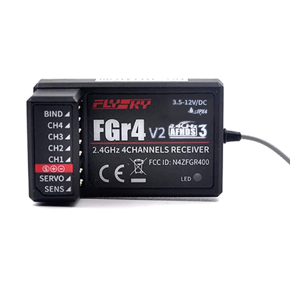 Flysky FS-FGr4S Récepteur 2,4 GHz 4 CH AFHDS3 Noble FS-NB4