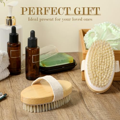 Brosse exfoliante poils naturels peau sèche et circulation - 7