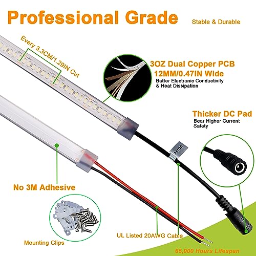 Tira LED impermeable 24V 16.4FT 5000K JOYLIT miniatura 3