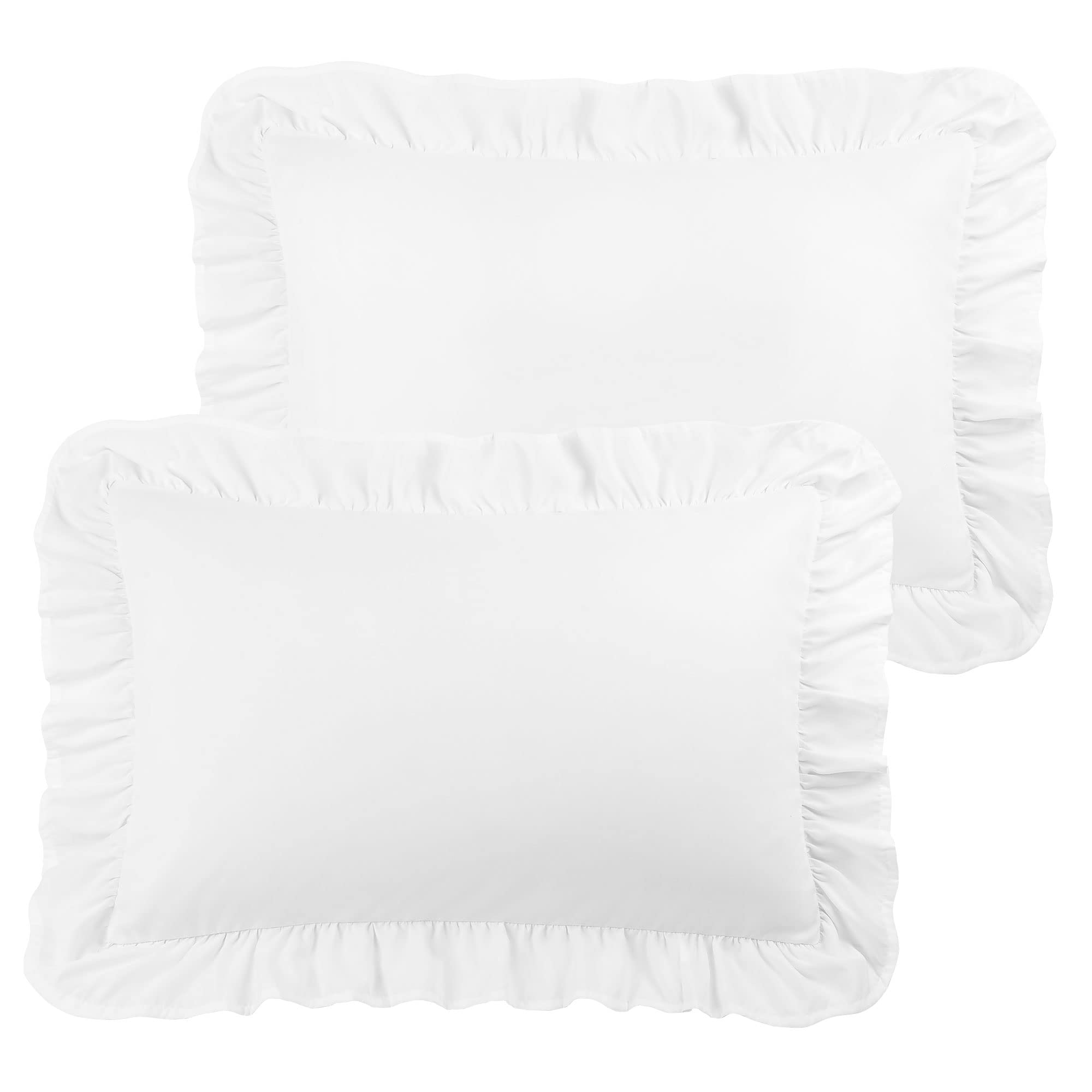 Taies d'oreiller PiccoCasa avec grand ourlet de 10,2 cm en microfibre