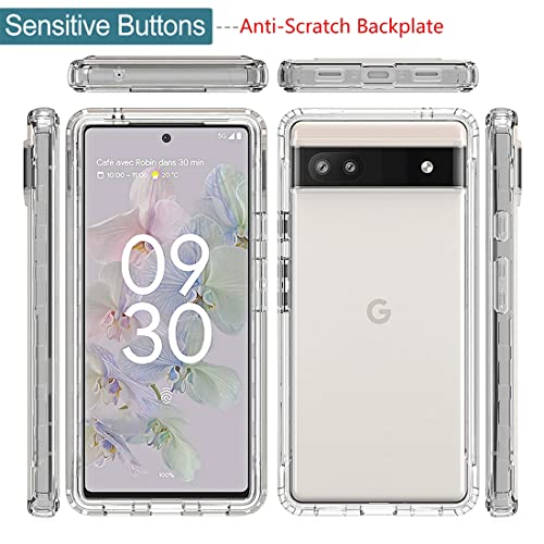 Coque Google Pixel 6A antichoc transparente avec verre GX7AS - 5