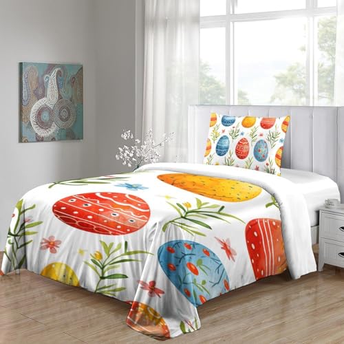 Housse de couette Oeufs de Pâques 2 pièces pour illuminer la chambre d'enfant - 5