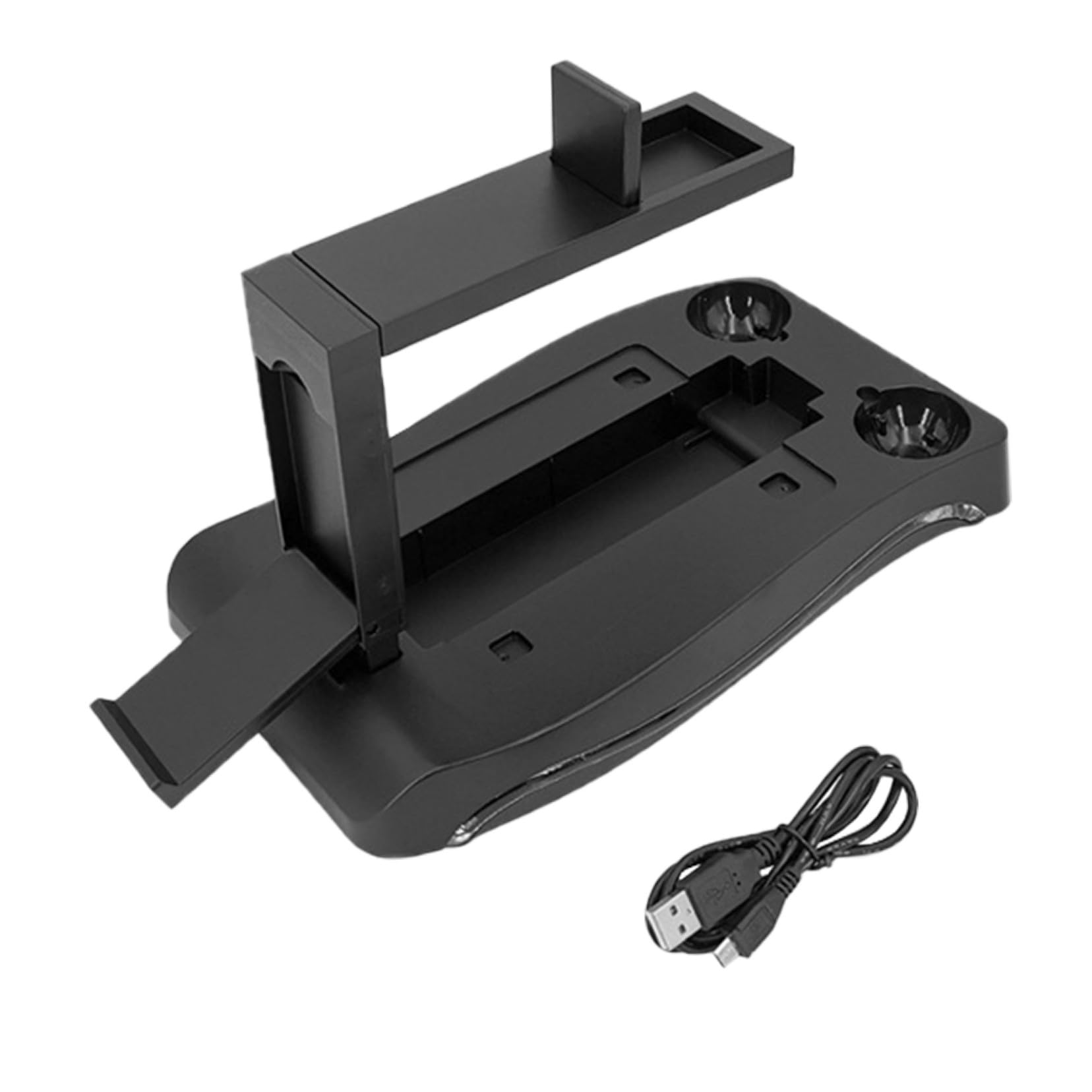 OSALADI Soporte para Gafas De Realidad Virtual Base para Gafas De Realidad Virtual Organizador De Estación De Carga para Mandos De Compatible VR para Sujeta Cascos Gaming y Almacenamiento