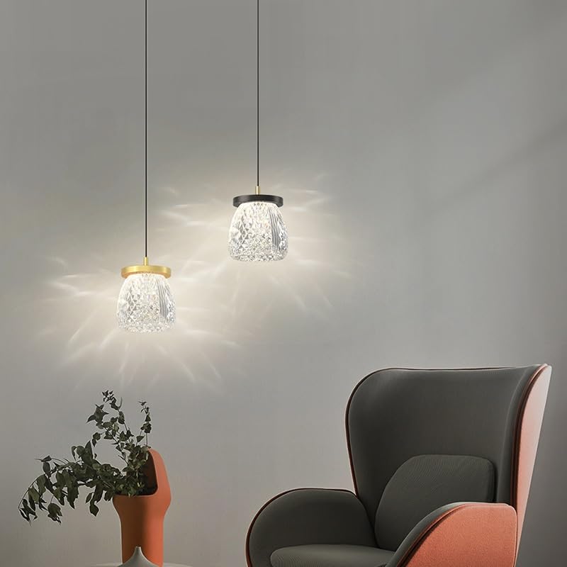 Lampe suspendue led intensité variable pour salon moderne