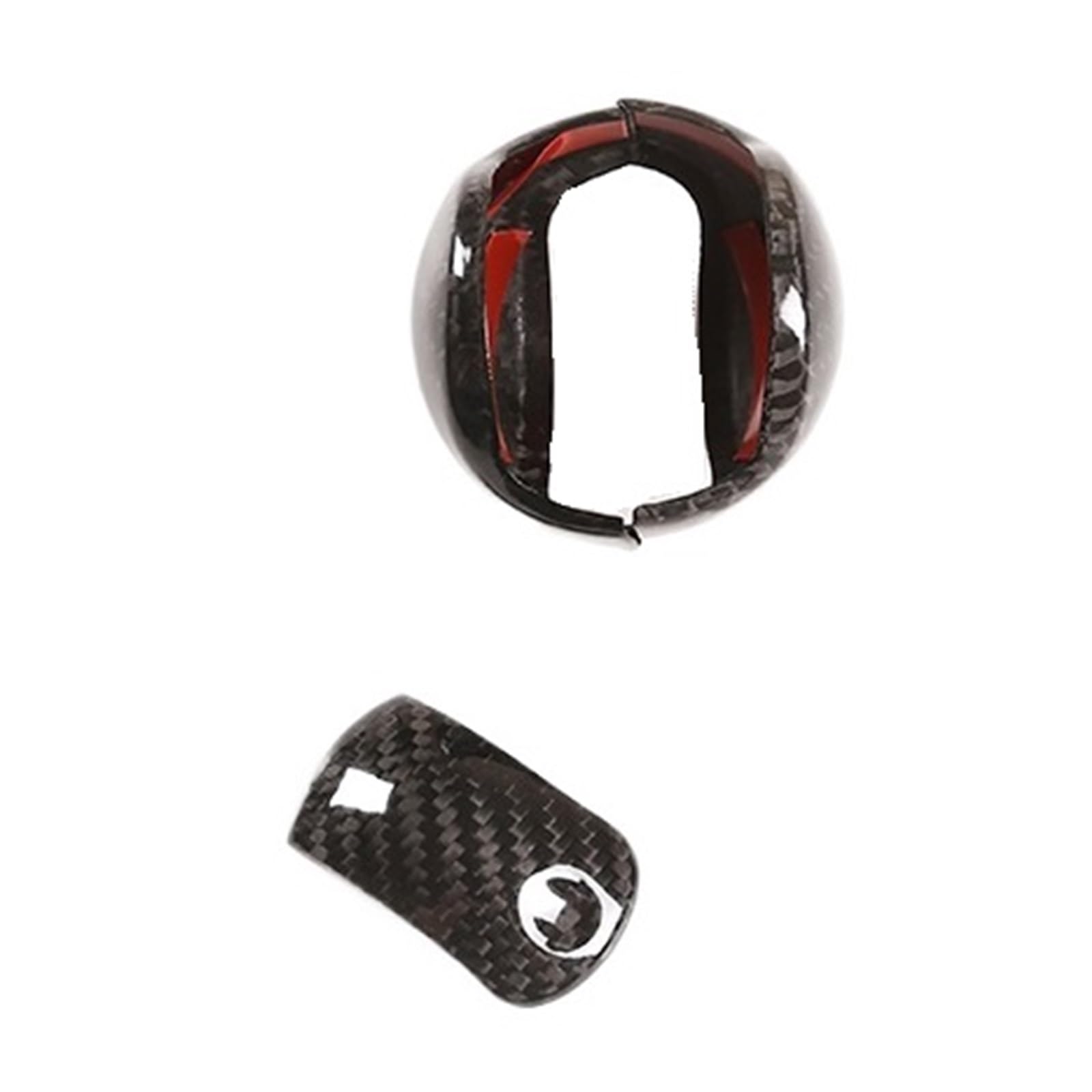 THXZINGLWG Carbon Fiber Shift Knob Cover Compatible for Ford Mustang