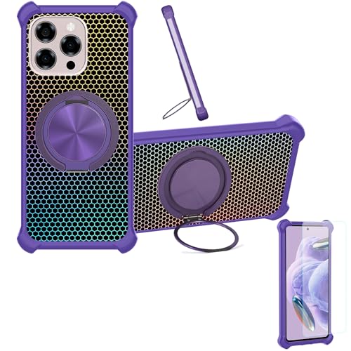 �Ή� Doogee Note 58 Pro �P�[�X Phone Case [1�� 9H+�d�x���� �K���X�t�B����][360°��]���X�^���h�A�}�O�l�b�g��]CX-07-ZI