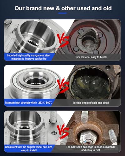 Image of ECCPP 2PC 515067 Wheel Hub for Land Rover Range Rover Sport 2006-2013 | for Land Rover LR3 2005-2009 5 lugs Pre-Greased Sealed