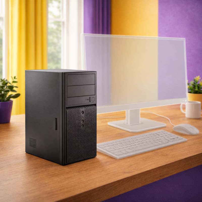 PC Tour Bureau Reconditionné Intel Core 8e Génération | 16 Go RAM | SSD 500 Go | Windows 11 Pro | Écran + Clavier & Souris | Pack Prêt à l’Emploi (Unité Centrale, I5-8e gen)