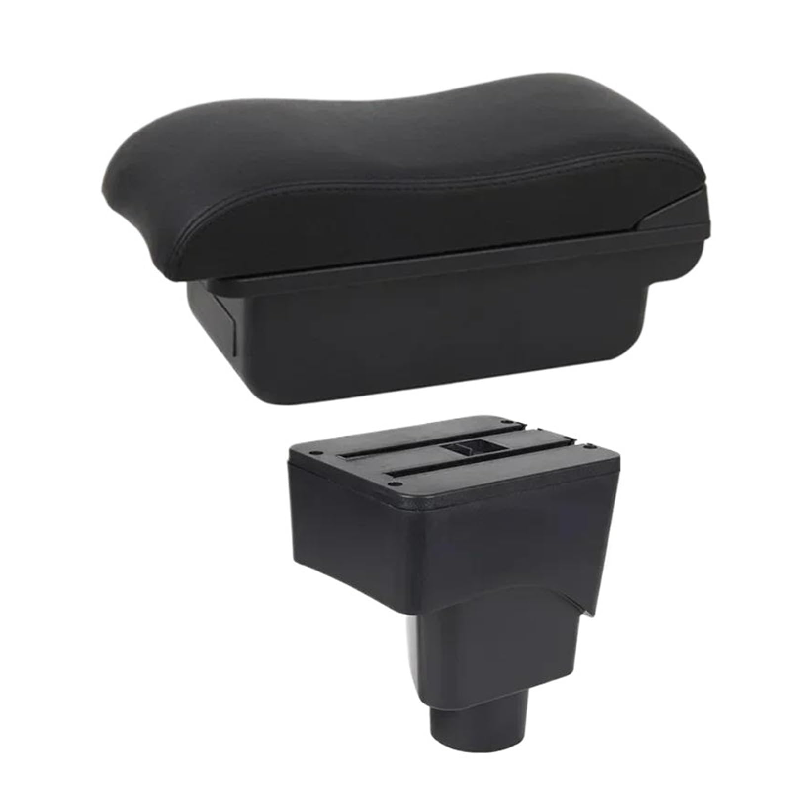 REOKIP Car Armrest Storage Box For Ford For Ecosport 2013 2014 2015 2016 2017 Car Arm Rest Box(B2 Black Line)