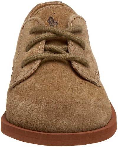 Ralph Lauren Layette baby boys Morgan Hard Sole (Infant/Toddler) oxford flats, Dirty Buck, 2 Infant M US | Image 1