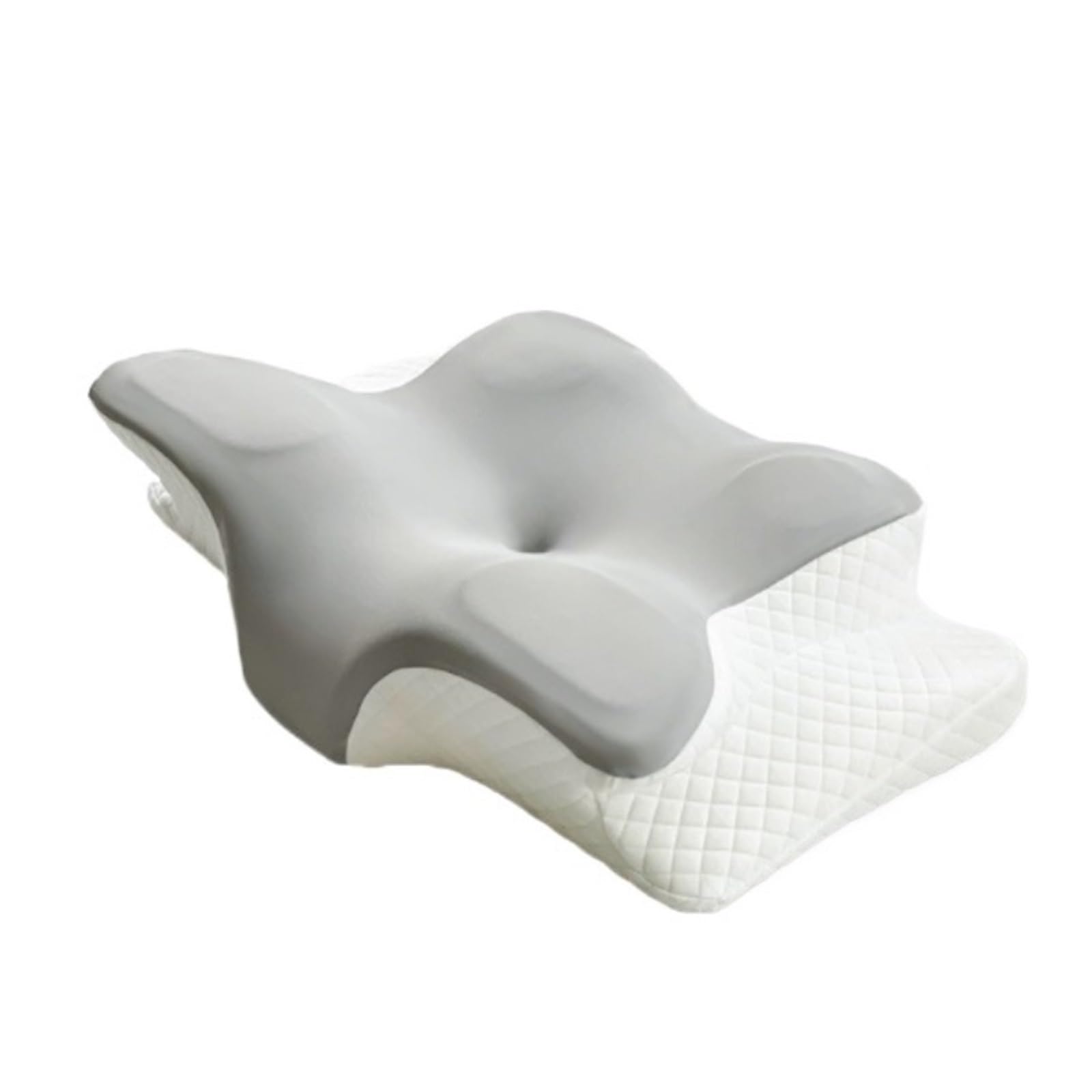 View 1 of ?A Pcs Cold Sleeping Memory Pillow Slow Rebound Memory Cotton Pillow Neck Pillow Cervical Pillow(White)