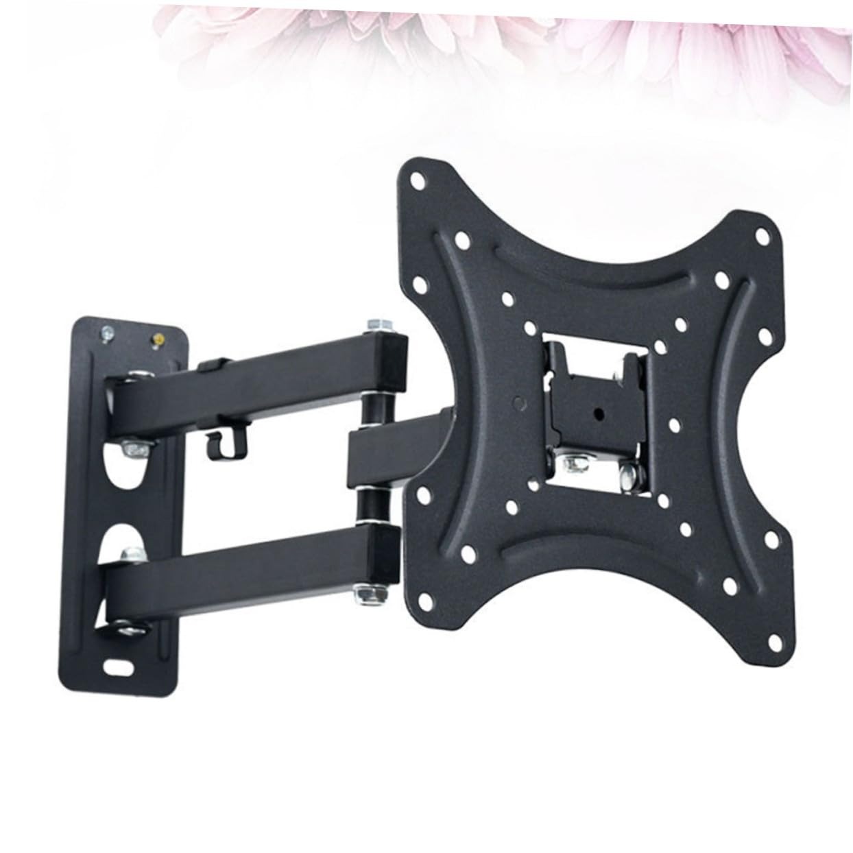 Staffa Tv LCD Regolabile in Metallo Supporto da Parete Rotante con Livella Montaggio Facile per Tv LED