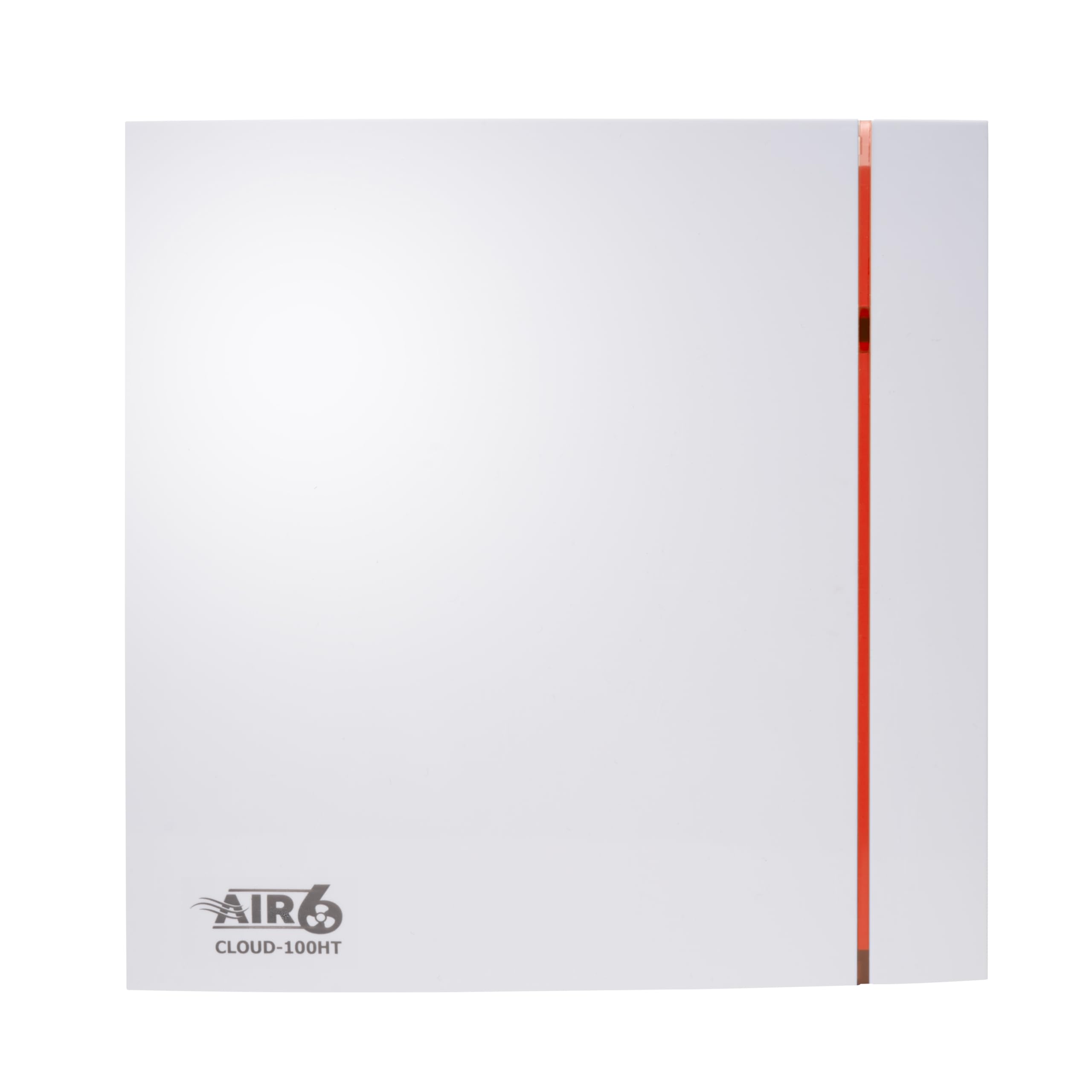 AIR SIX Air6 Cloud-100HT Extractor de baño silencioso con sensor de humedad y temporizador