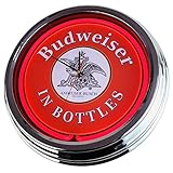 Glass neon lighting. Quiet quartz clockwork for exact time indication (battery operated 1x AA battery not included)