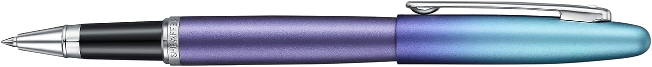 Sheaffer Expressions VFM 9430 Pen, Blue and Purple Pearlised Gradient, Metal with Chrome-Plated Trims, Medium Point, Refillable (Rollerball pen)