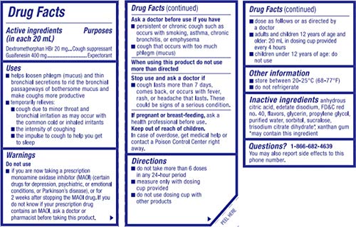 Delsym Adult Liquid, Cough Plus Chest Congestion Dm, Cherry, 6 Ounce (Pack Of 6) #TOP1