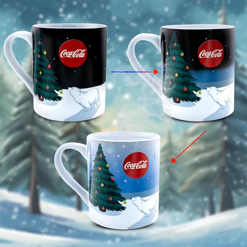 Taza cerámica Coca-Cola de osos polares 14 oz miniatura 3