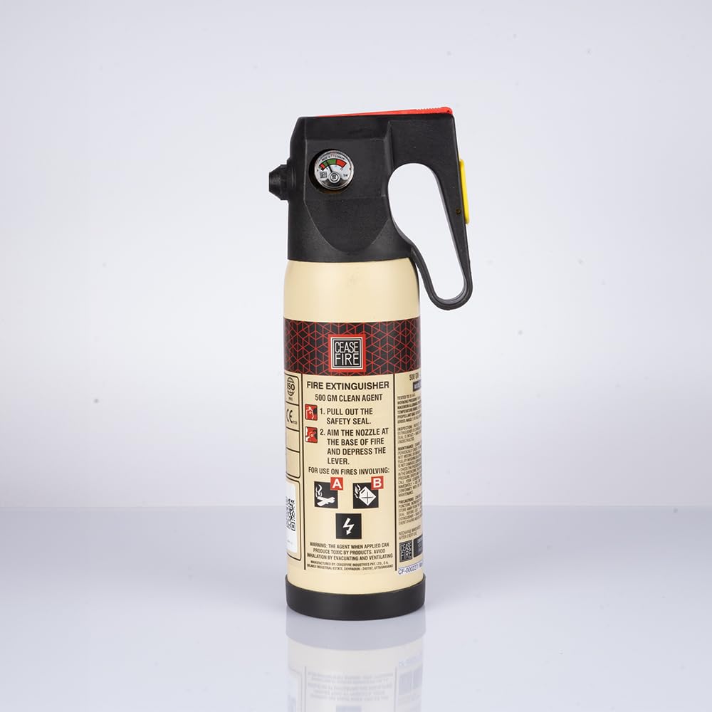 Ceasefire Gas Based Car & Home Fire Extinguisher (Ivory) - 500 gm