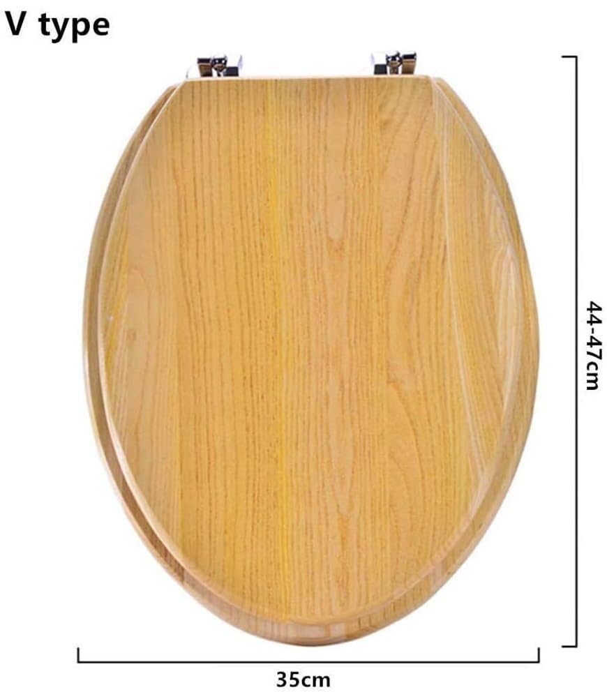 Abattant de toilette en bois V fixation bas - 2