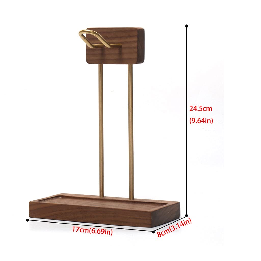 Soporte Auriculares Auriculares soporte para auriculares Haguzador de madera Holder Holder Hager Auriculares Pantalla Soporte Mesa de mesa Accesorios Auriculares Soporte 9,6 / 11.2 pulgadas de altura