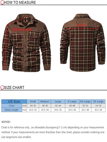 Mr.Stream Men's Outdoor Casual Vintage Long Sleeve Plaid Flannel Button Down Shirt Jacket2