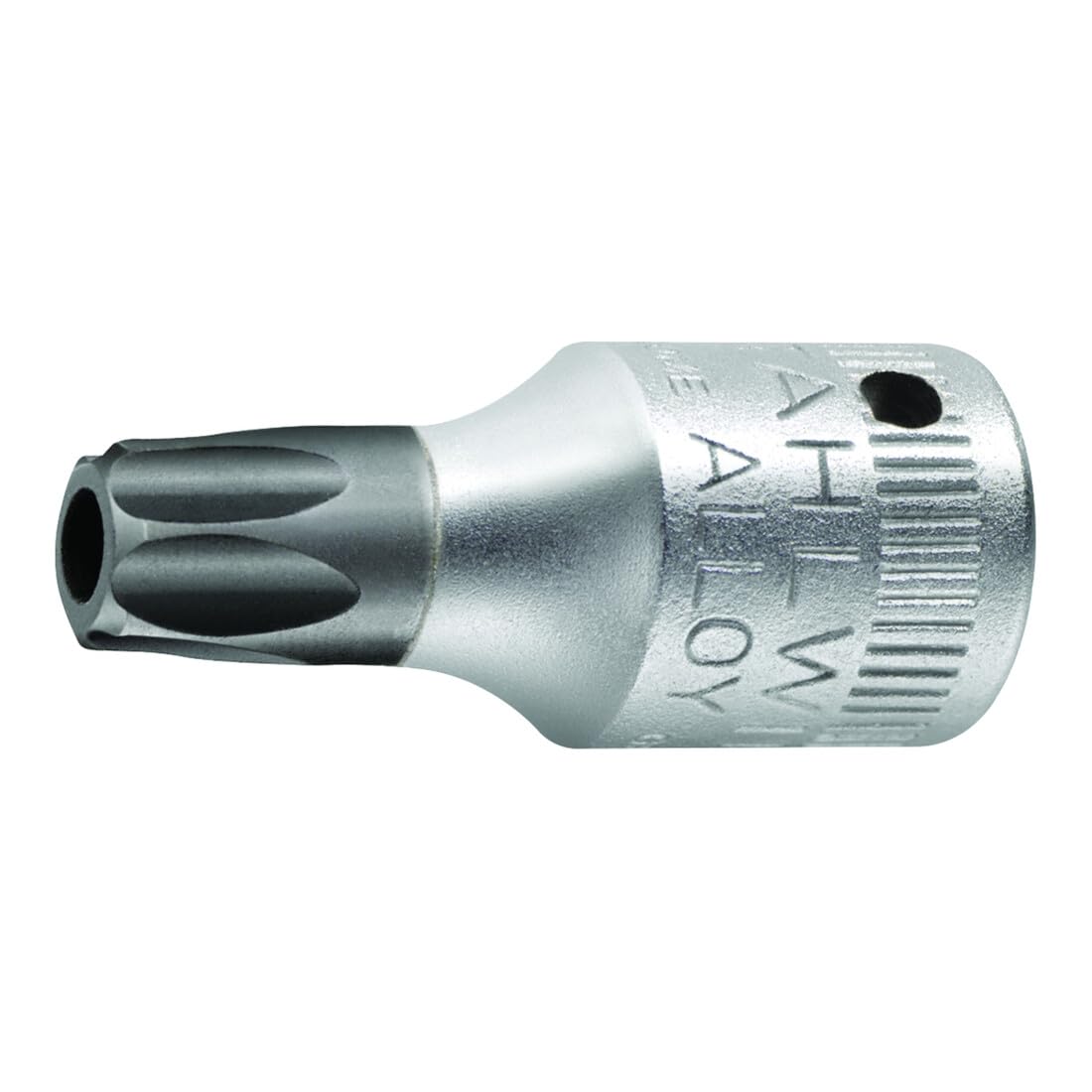 Stahlwille 01351030 1/4-Inch (6.3 mm) Screwdriver Socket with Hollow Point, Made of Chrome Alloy Steel, Chrome-Plated for Corrosion Resistance, Strong & Precise, for Inside TORX Screws, Size T30