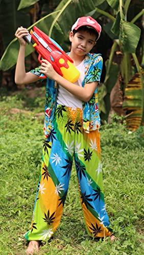 Image of Full Funk Rayon Smock Waist Child Lounging Comfortable Elephant Aladdin Pants