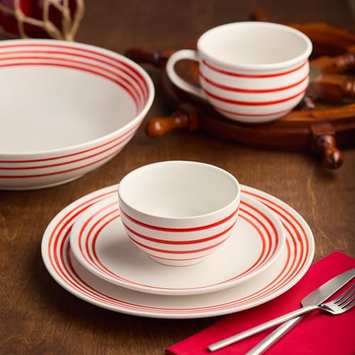 Set de 4 Mugs de Loza Dockside Red 20 oz miniatura 7