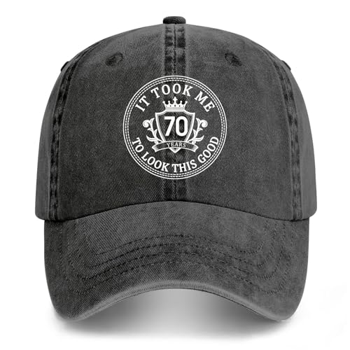 Image of 70th Birthday Gifts for Women Men Her Him 1956 Baseball Cap Hat | Vintage 1956 Baseball Cap Hat 70th Birthday Decorations for Women Men Her Him 70th Birthday Party Favors