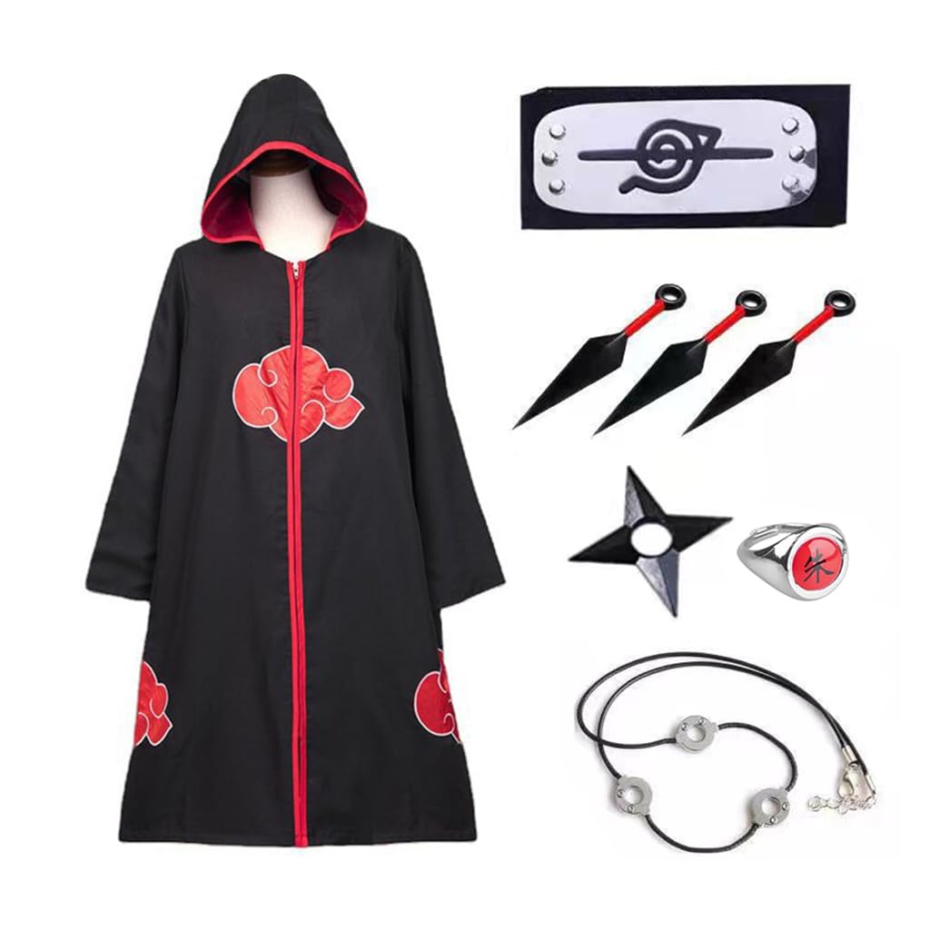 See full amazon price history chart for Venzina® Hooded Akatsuki Cloak Itachi Uchiha Anime Cosplay Costume for Men Women, Long Akatsuki Dress Cape with Naru*o Headband and Accessories for Party Halloween - Size L, Suit for Height 165-170cm Venzina® Hooded Akatsuki Cloak Itachi Uchiha Anime Cosplay Costume for Men Women, Long Akatsuki Dress Cape with Naru*o Headband and Accessories for Party Halloween - Size L, Suit for Height 165-170cm (B0D3F6H73X) Amazon Price History, Amazon Price Tracker