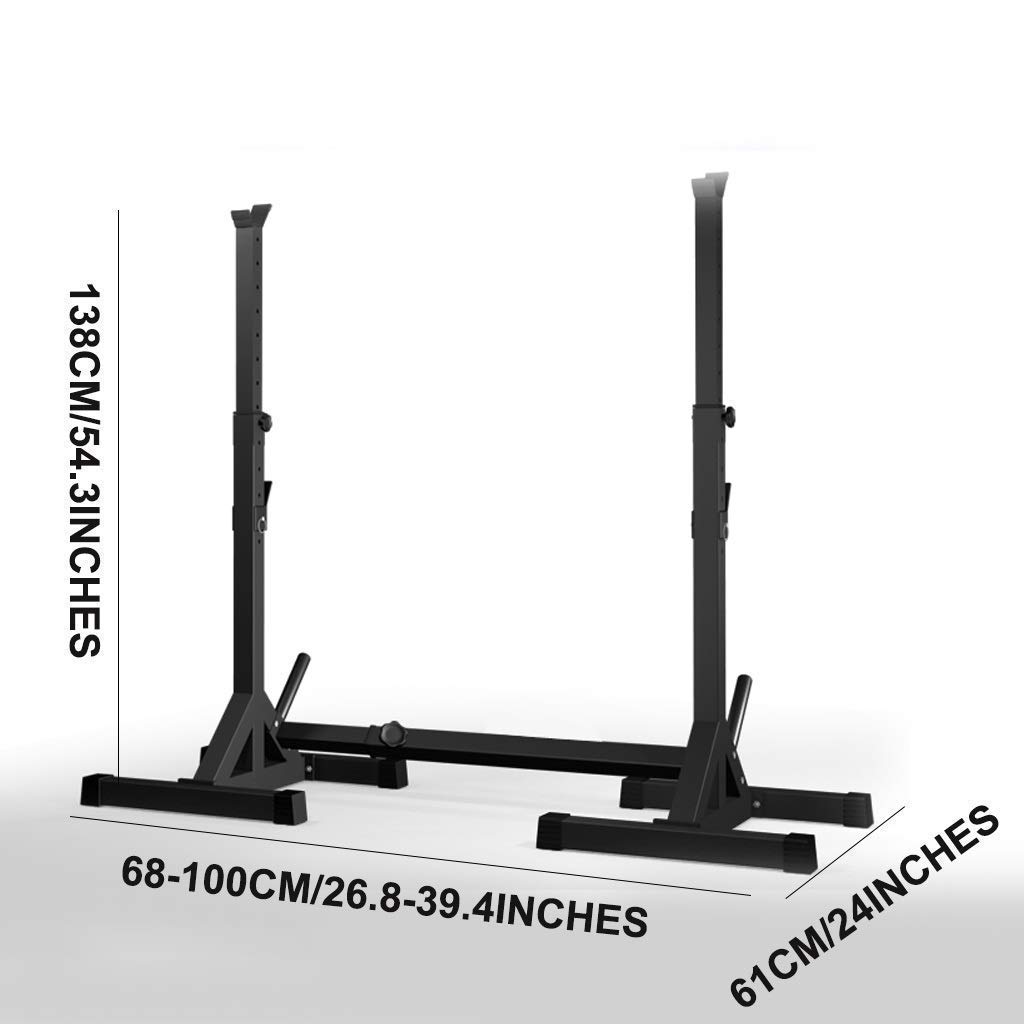 Soportes Para Press De Banca Con Barra Para Sentadillas, Gimnasio En Casa, Estante Para Sentadillas, Estante Con Barra Ajustable, Press De Banca, Equipo De Ejercicios, Equipo De Entrenamiento Con Pe