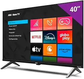 Smart TV 40' AOC Roku TV DLED Full HD 40S5045/78G - Bivolt