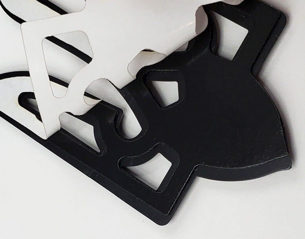 Black Tryzub Ukrainian Trident car Emblem 3D Sticker Auto Decal Sticker Symbol of Ukraine 2.5" Tall - Image 4