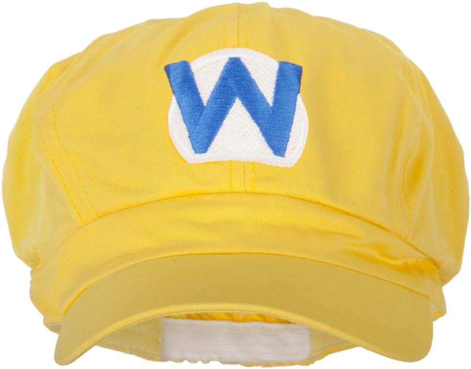 e4Hats.com Big Size Circle Mario Luigi Wario Waluigi Embroidered Cotton Newsboy Cap