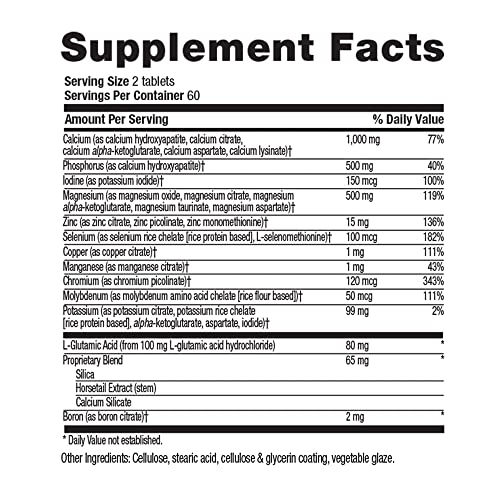 Country Life Target-Mins Total Mins Iron-Free - 120 Tablets - Multi-Mineral Complex - Supports Bone Health #TOP1