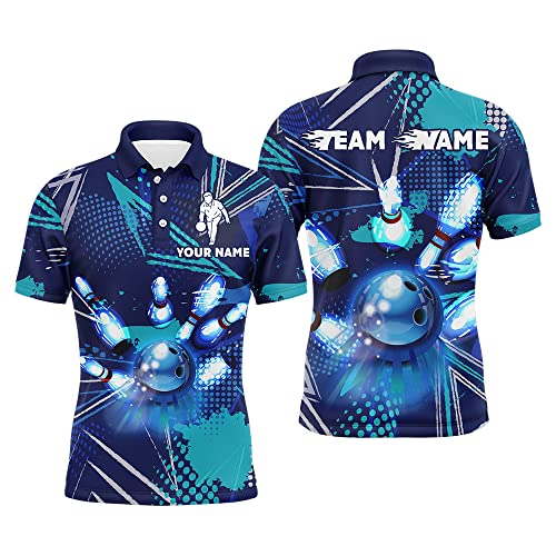 PIONAMZIOZ Custom Bowling Shirt for Men and Women, Skull Bowling Team Jersey, Funny Bowling Polo and Quarter Zip Shirt BDT