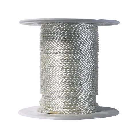 N1816S0500S Twisted Nylon Rope 0.25 in. x 500 ft. - White