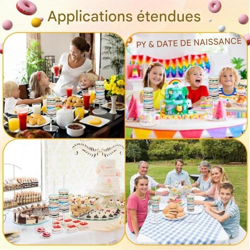 Support à beignets transparent pour libérer de l'espace de buffet