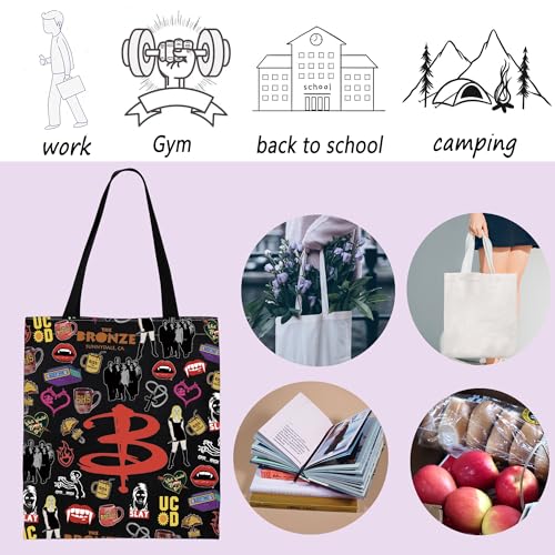 Bolso tote para fan de Vampire Slayer y películas de horror miniatura 5
