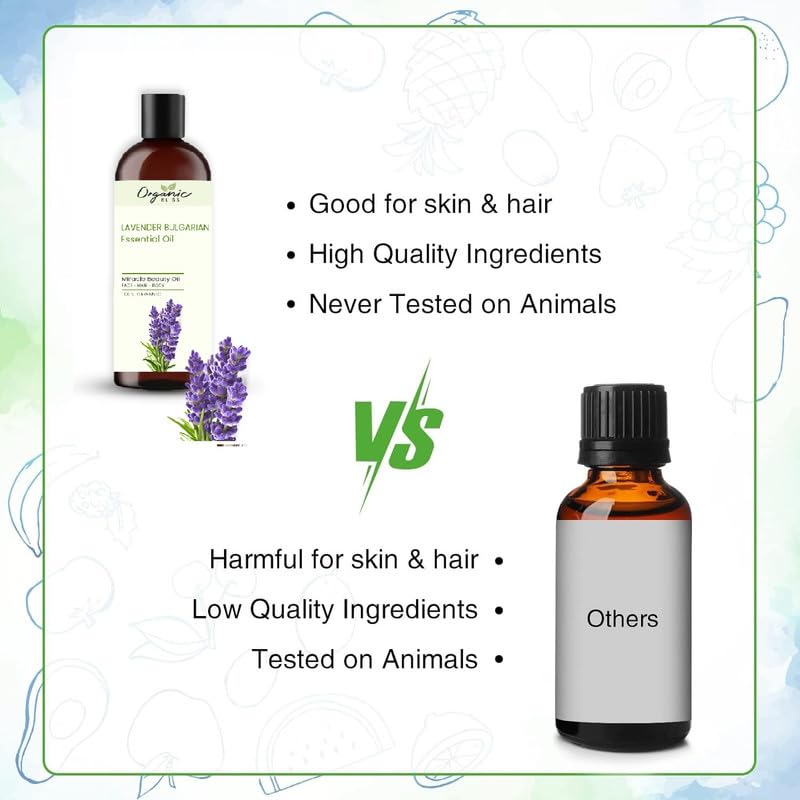 Image of Lavender of Bulgarian Essential Oil 100% Pure and Natural Therapeutic Grade Essential Oil for Hair Skin Care, Relief from Stress,Anxiety and Aromatherapy(50 ML)