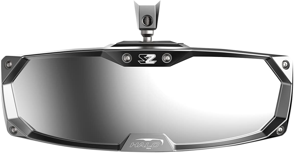 Seizmik Halo-RA Billet Rear View Mirror for 1.875 and 2 Inch Round Tube UTV Models | Compatible with Select Can Am Commander, Maverick, Kawasaki Teryx and Talon UTV SXS Models