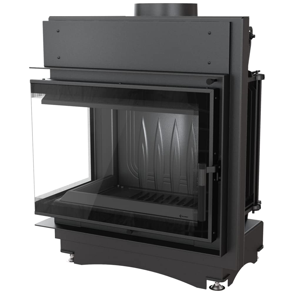 KRATKI Inserto per camino in ghisa a legna MAJA 8 kW Ø150 sinistro A 2 8 kW | Ghisa nero, efficienza 80,1%, classe A. Ecodesign, BImSchV 2.; combustione efficiente; basse emissioni; calore uniforme